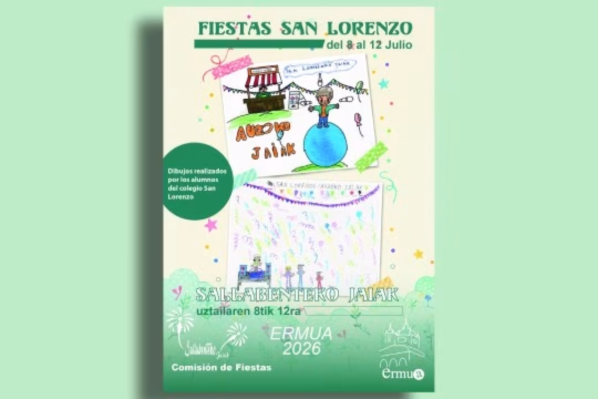 Programa Fiestas San Lorenzo 2026 en Ermua en Ermua