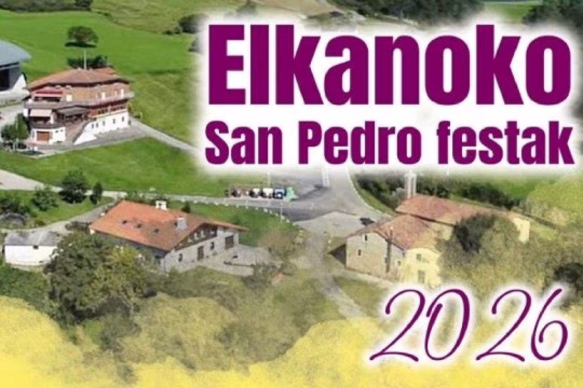 Programa Fiestas San Pedro 2026 de Elkano en Aia en Aia