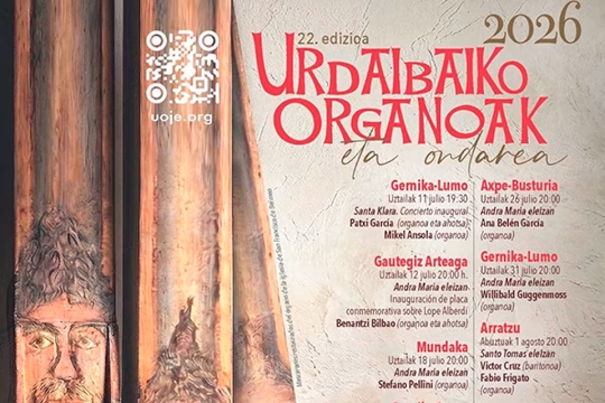 Programa Urdaibaiko Organoak 2026 en Gernika-Lumo