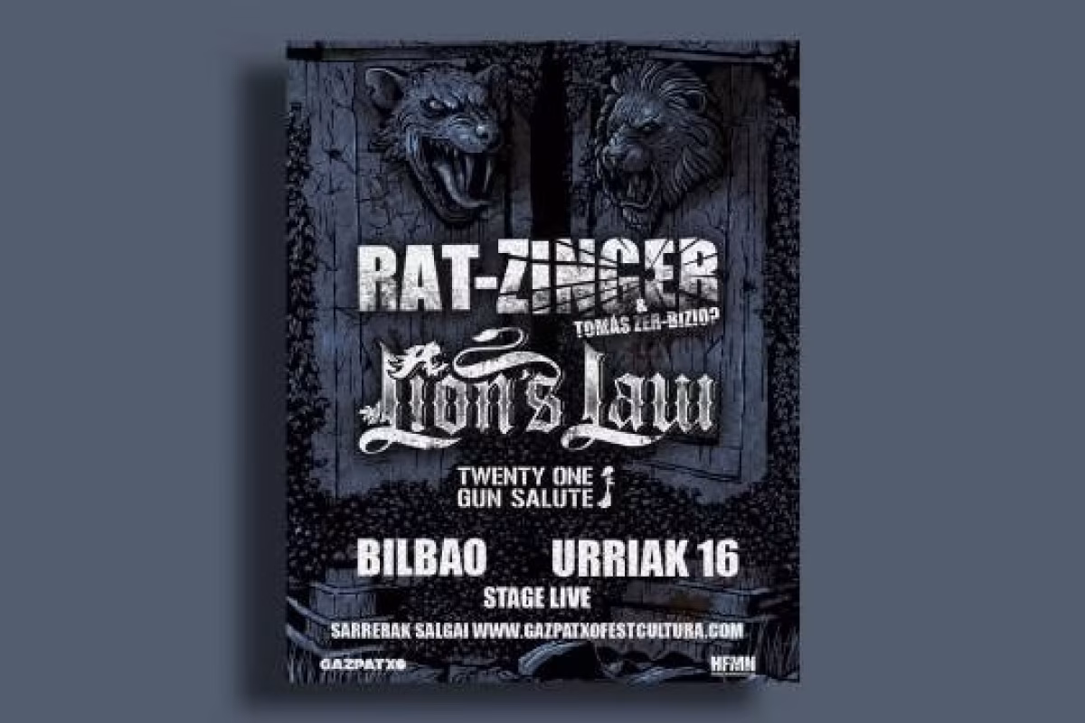 Rat-Zinger + Lion's Law + Twenty one gun salute (Bilbo) en Bilbao