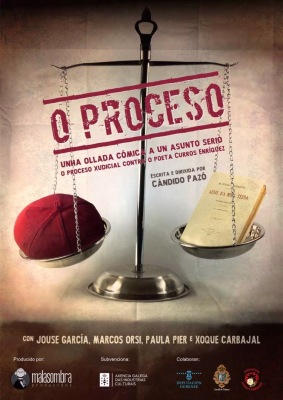 Representación teatral da obra “O Proceso” en Betanzos
