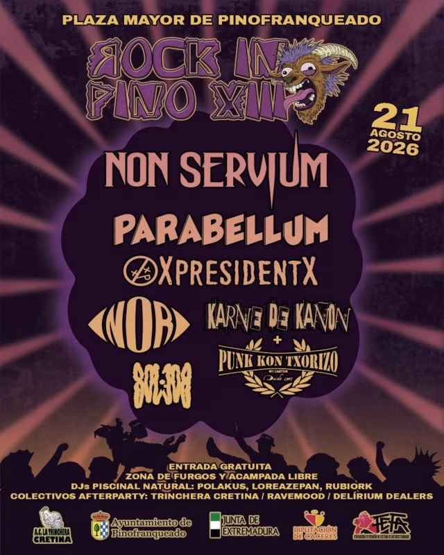 Rock in Pino XIII en Casares de las Hurdes