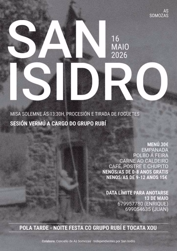 Romería de San Isidro (2026) en As Somozas en As Somozas