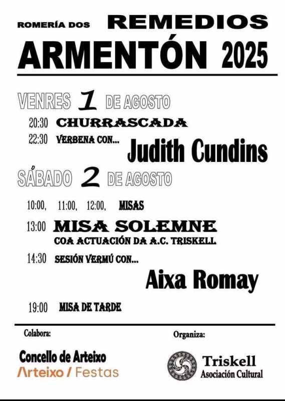 Romería dos Remedios de Armentón en Arteixo en Arteixo