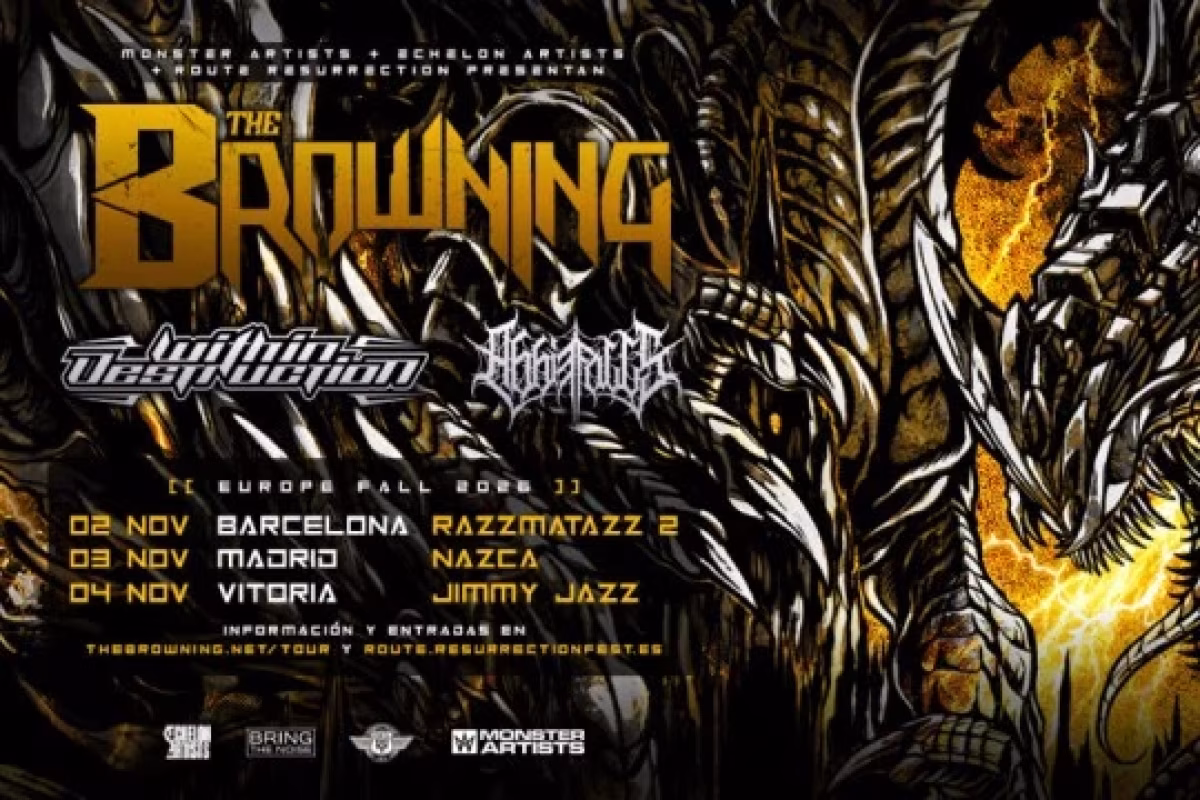 Route Resurrection 2026: THE BROWNING + Within Destruction + Abbie Falls en Vitoria-Gasteiz