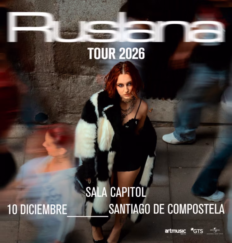 Ruslana en Santiago de Compostela
