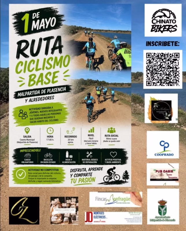 Ruta de ciclismo en Malpartida de Plasencia en Malpartida de Plasencia