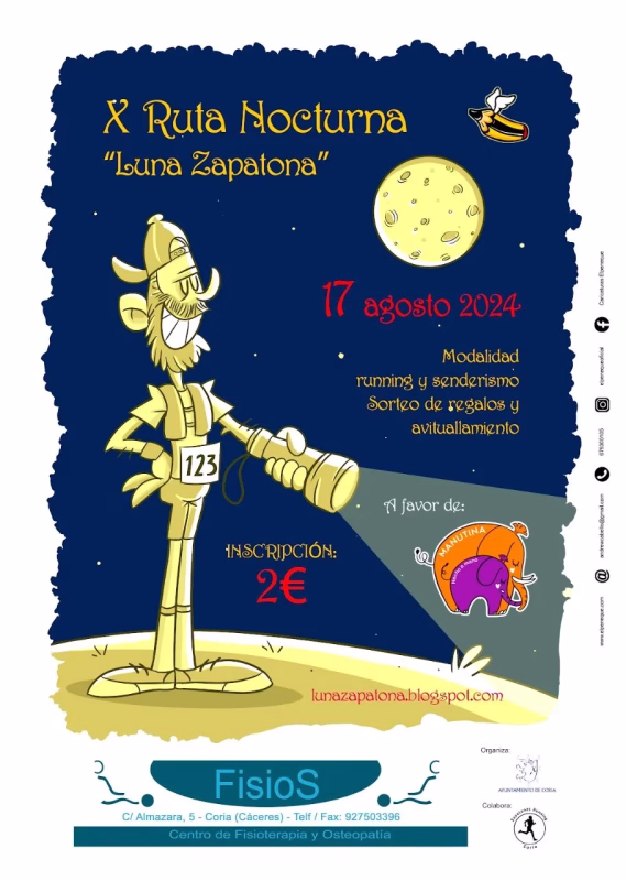 Ruta Nocturna “Luna Zapatona” 2024 en Coria en Coria
