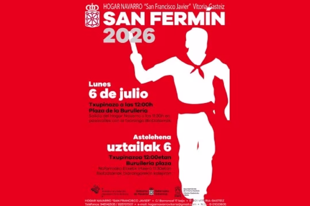 San Fermín 2026 en Vitoria-Gasteiz en Vitoria-Gasteiz
