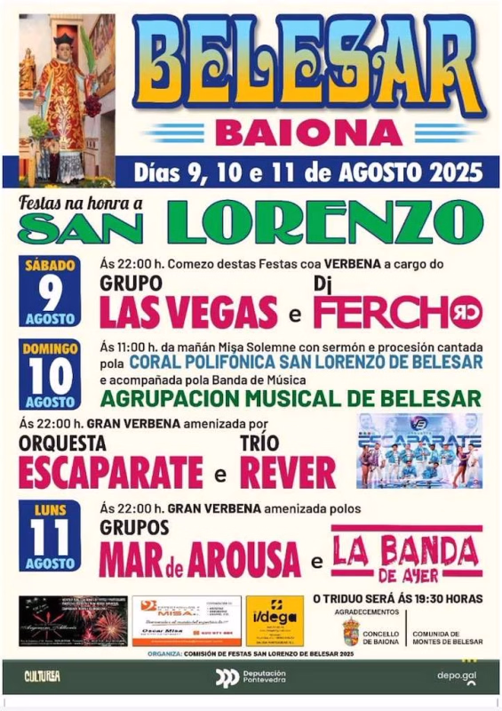 San Lorenzo de Belesar en Baiona en Baiona