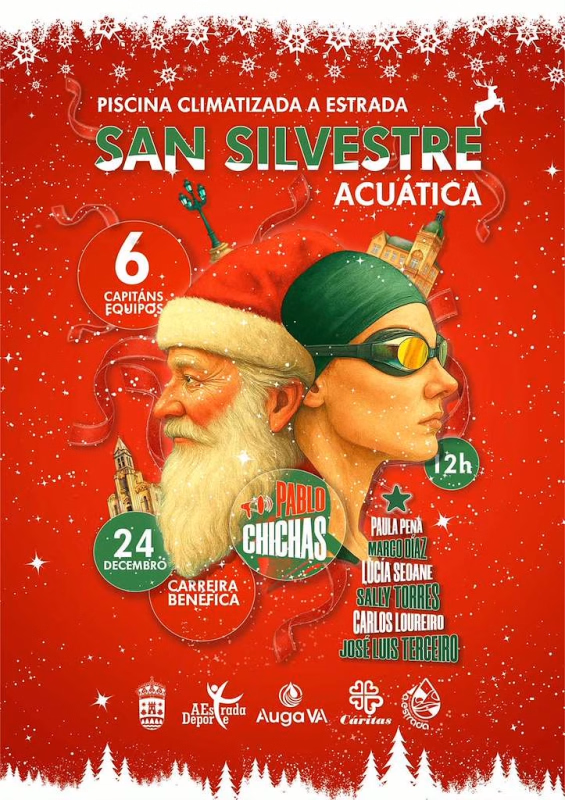 San Silvestre Acuática en A Estrada en A Estrada