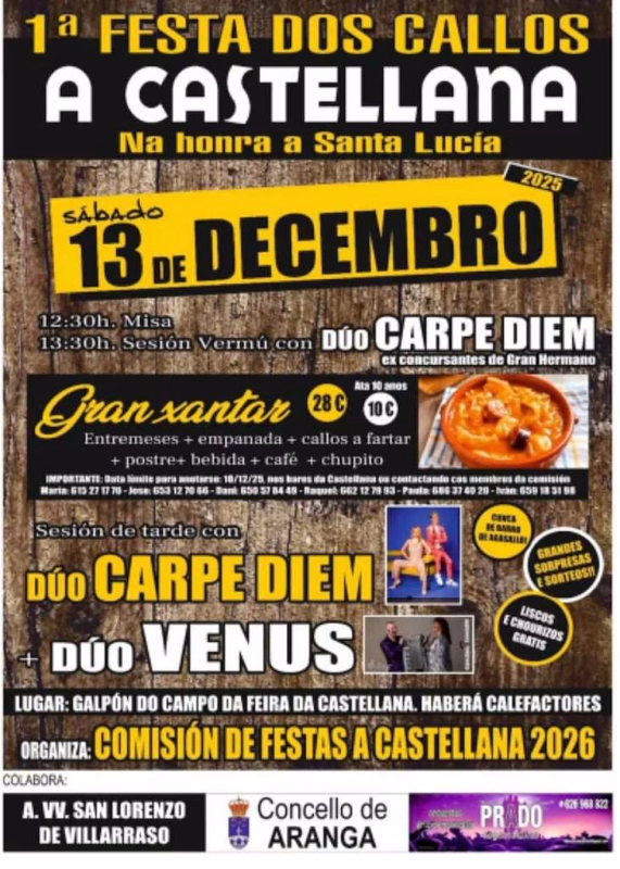 Santa Lucía de A Castellana - I Festa dos Callos en Aranga en Aranga
