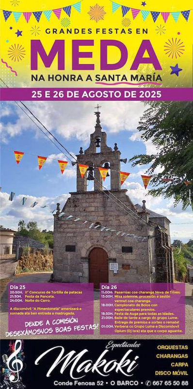 Santa María de Meda en A Veiga en A Veiga
