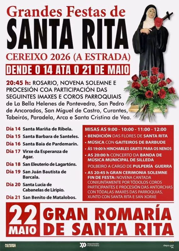 Santa Rita de Cereixo (2026) en A Estrada en A Estrada