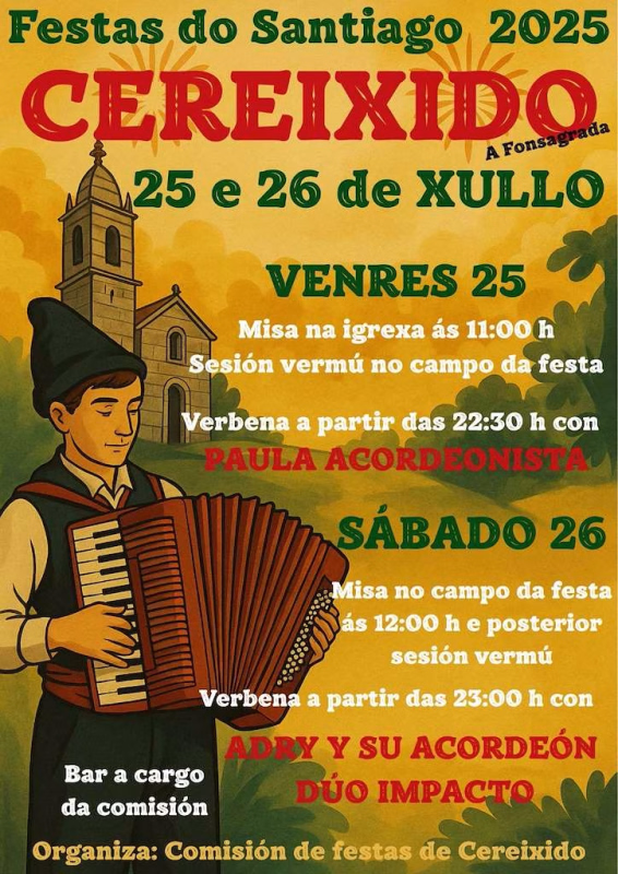 Santiago de Cereixido en A Fonsagrada en A Fonsagrada
