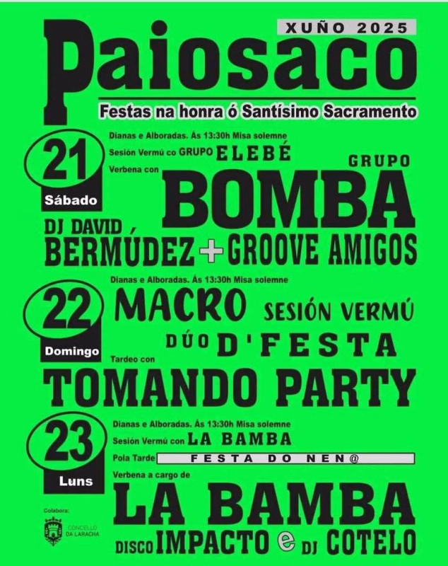 Santísimo Sacramento de Paiosaco (2026) en A Laracha en A Laracha