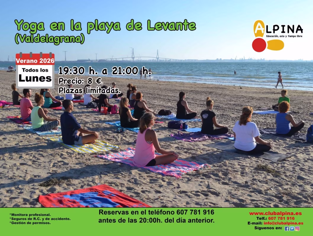 Taller de Yoga en la playa en El Puerto de Santa María