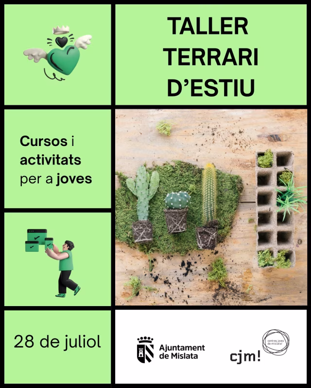 Taller terrari d'estiu en Mislata