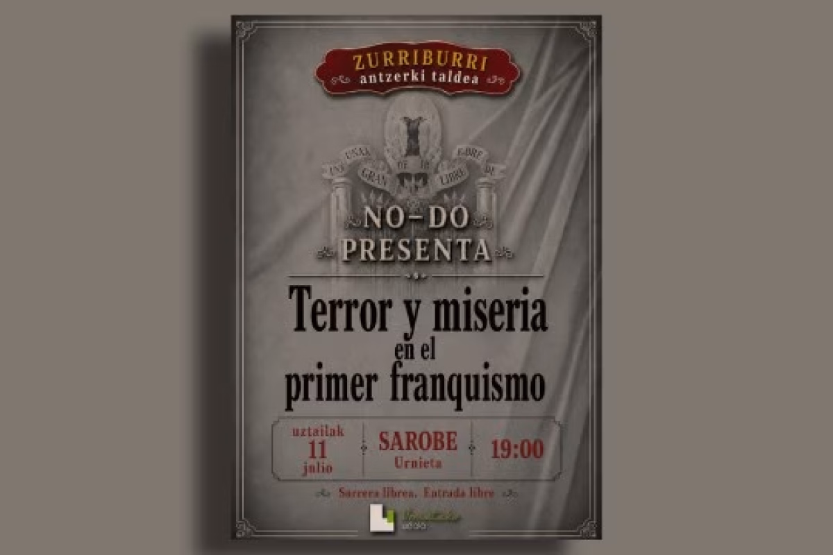 "Terror y miseria en el primer franquismo" en Urnieta