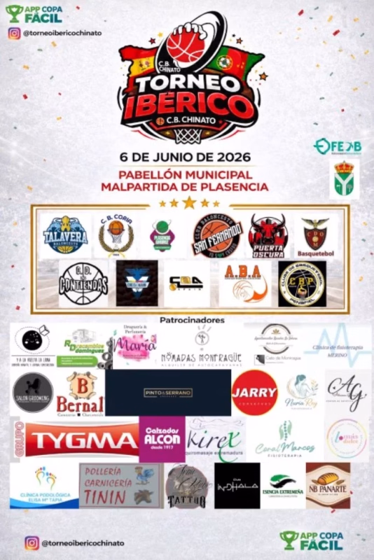 Torneo Ibérico Chinato 2026 en Malpartida de Plasencia