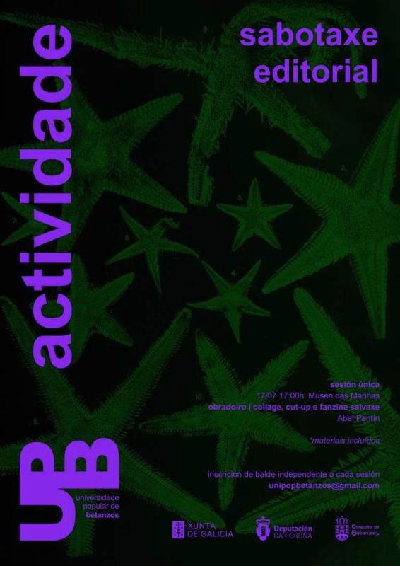 Universidade Popular de Betanzos (UPB). Actividade SABOTAXE EDITORIAL en Betanzos