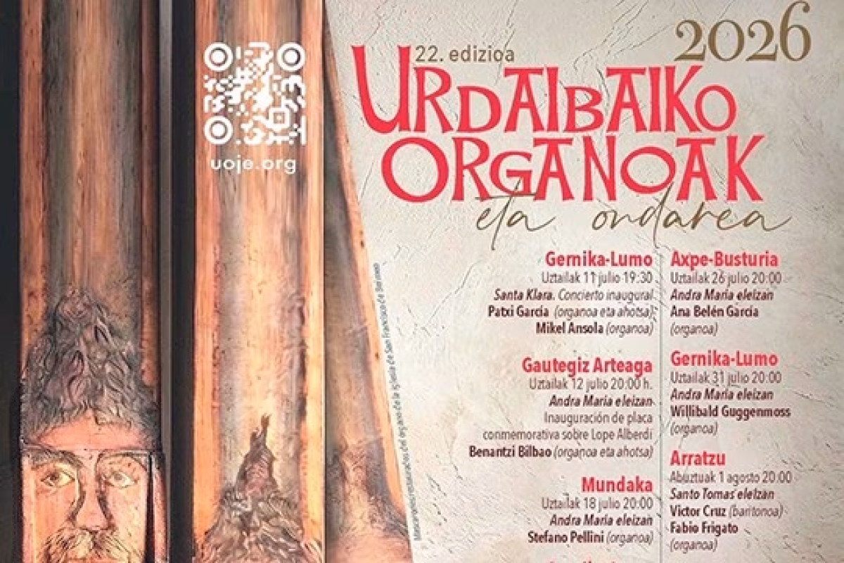 Urdaibaiko Organoak 2026: Willibald Guggenmoss en Gernika-Lumo