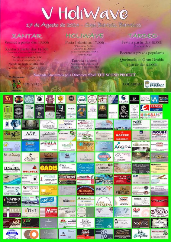 V Holi Wave - Carnaval de Verano en Barreiros en Barreiros