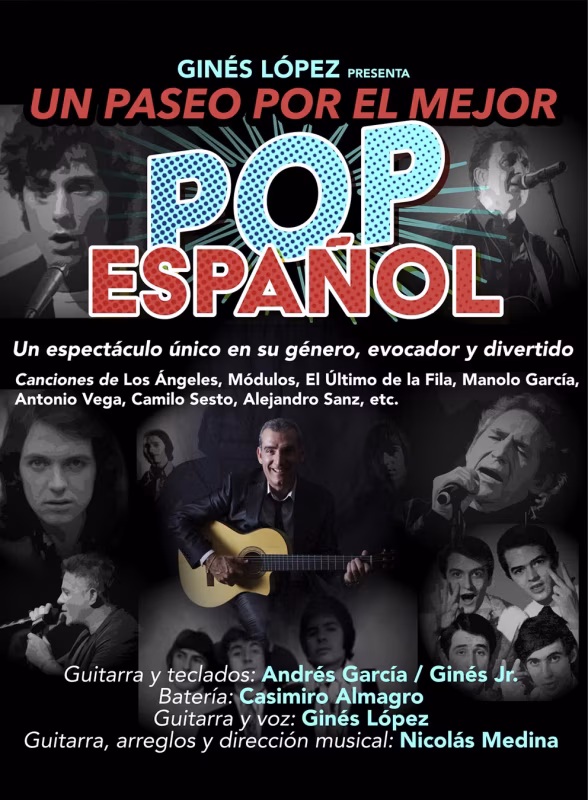 Verano Cultural 2026 - 27 Ciclo de Conciertos: Ginés López - Un paseo por el mejor pop español en El Ejido