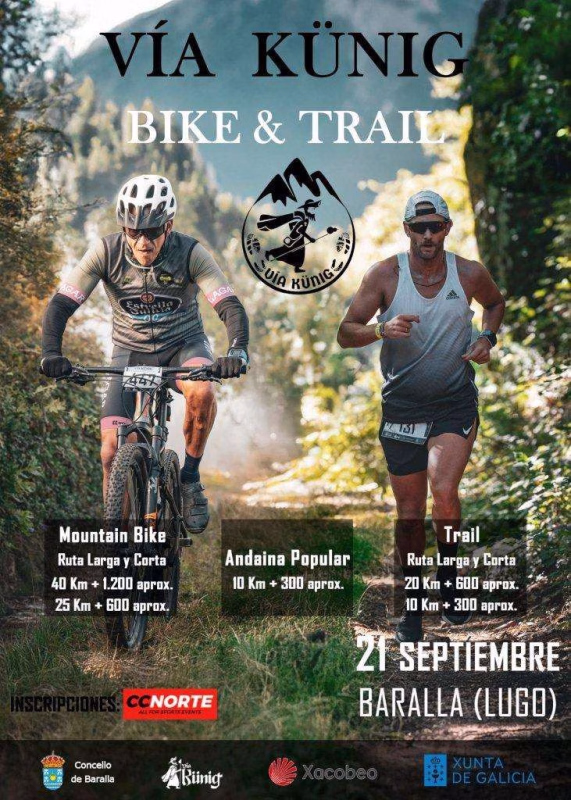 Vía Künig Trail  en Baralla en Baralla
