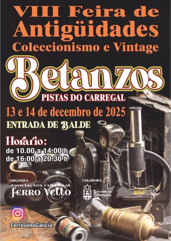VIII Feira de Antigüidades, Coleccionismo e Vintage en Betanzos en Betanzos