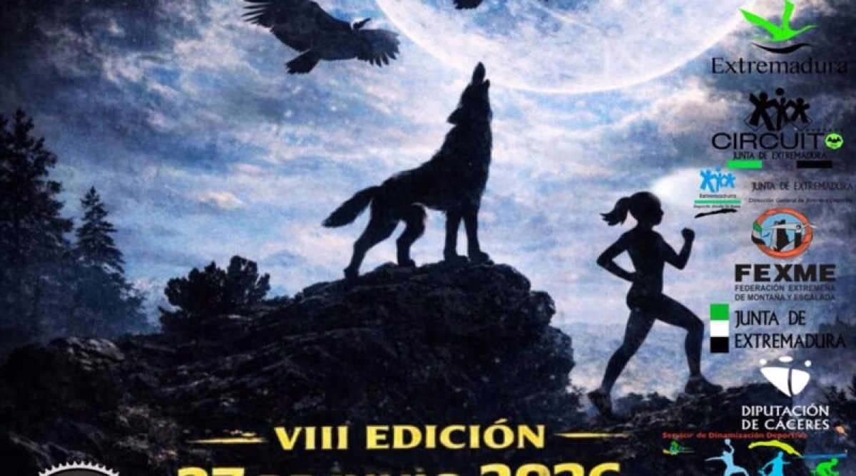 VIII Trail y cross nocturno 4 Lobos y 3000 Buitres en Serradilla