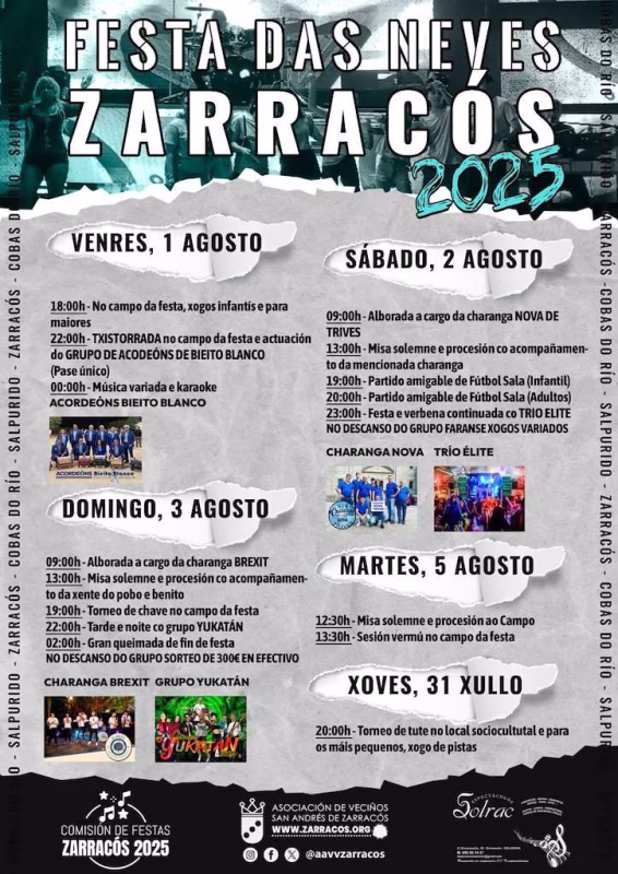 Virxe das Neves de Zarracós en A Merca en A Merca