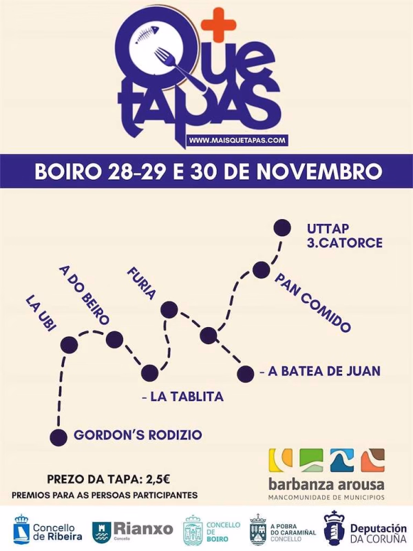 XI Barbanza Arousa + Q Tapas en Boiro en Boiro