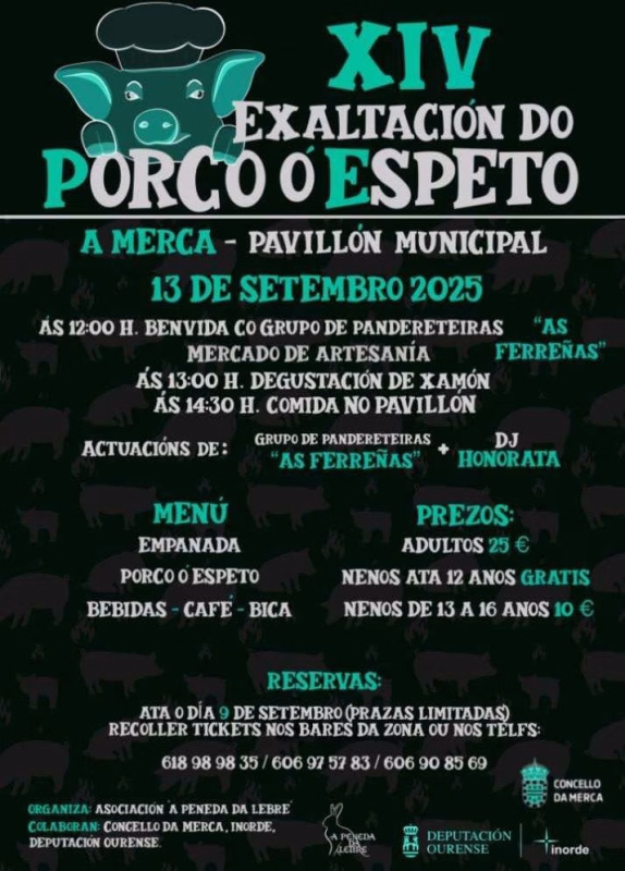 XIV Festa do Porco ó Espeto en A Merca en A Merca