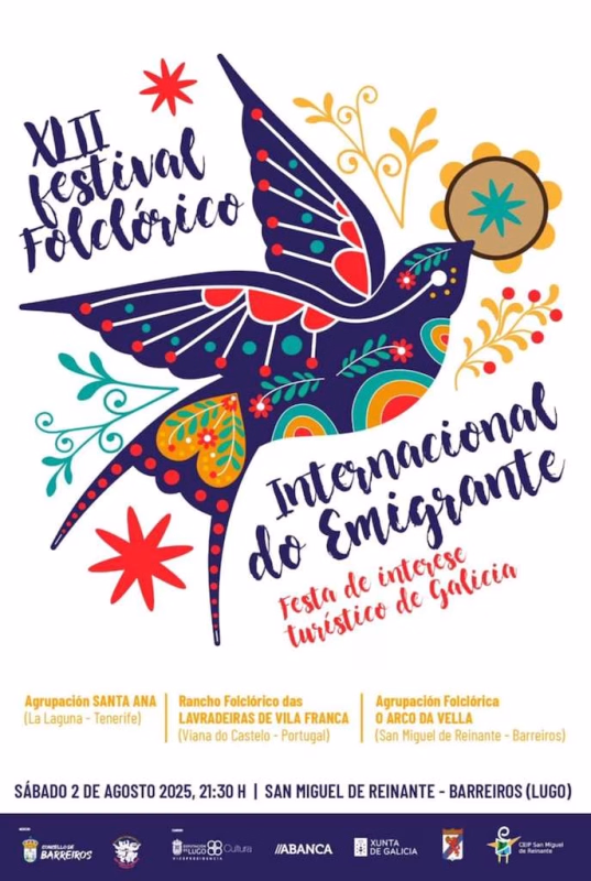 XLII Festival Folclórico Internacional do Emigrante en Barreiros en Barreiros