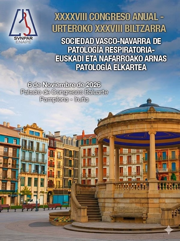 XVIII Congreso anual de la Sociedad Vasco Navarra de Patología del Aparato Respiratorio en Pamplona
