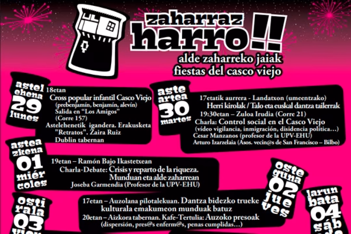 Zaharraz Harro 2026 - Fiestas del Casco Viejo de Vitoria-Gasteiz en Vitoria-Gasteiz