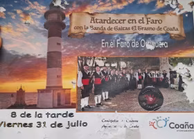 Concierto al Atardecer en el Faro de Ortiguera con la Banda de Gaitas El Trasno de Coaña
