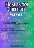 Fiestas del Carmen 2026 en Nieres