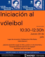 Iniciación al vóleibol. Espacio de Igualdad Clara Campoamor