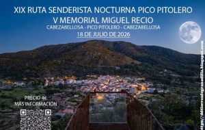 Ruta nocturna al Pico Pitolero desde Cabezabellosa