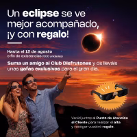 Un eclipse se ve mejor acompañado, ¡y con regalo!