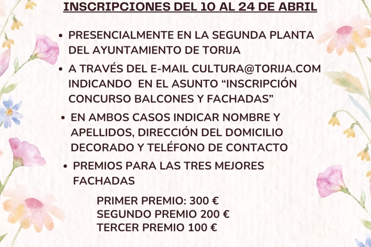Concurso de Ventanas y Balcones Floridos en Torija