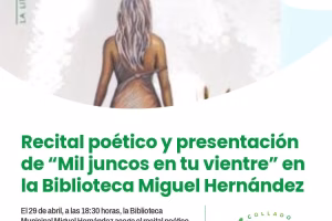 Recital poético y presentación de “Mil juncos en tu vientre”