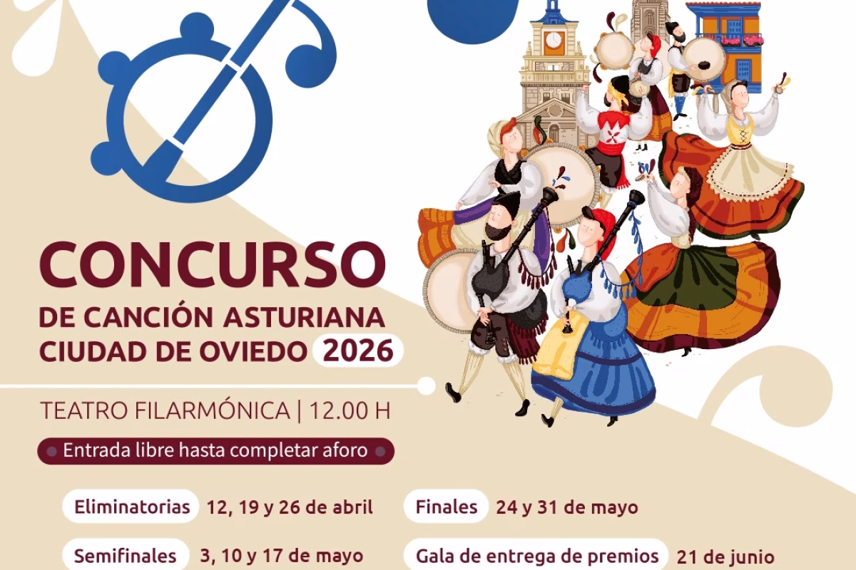 Concurso de Canción Asturiana Ciudad de Oviedo 2026 en Oviedo