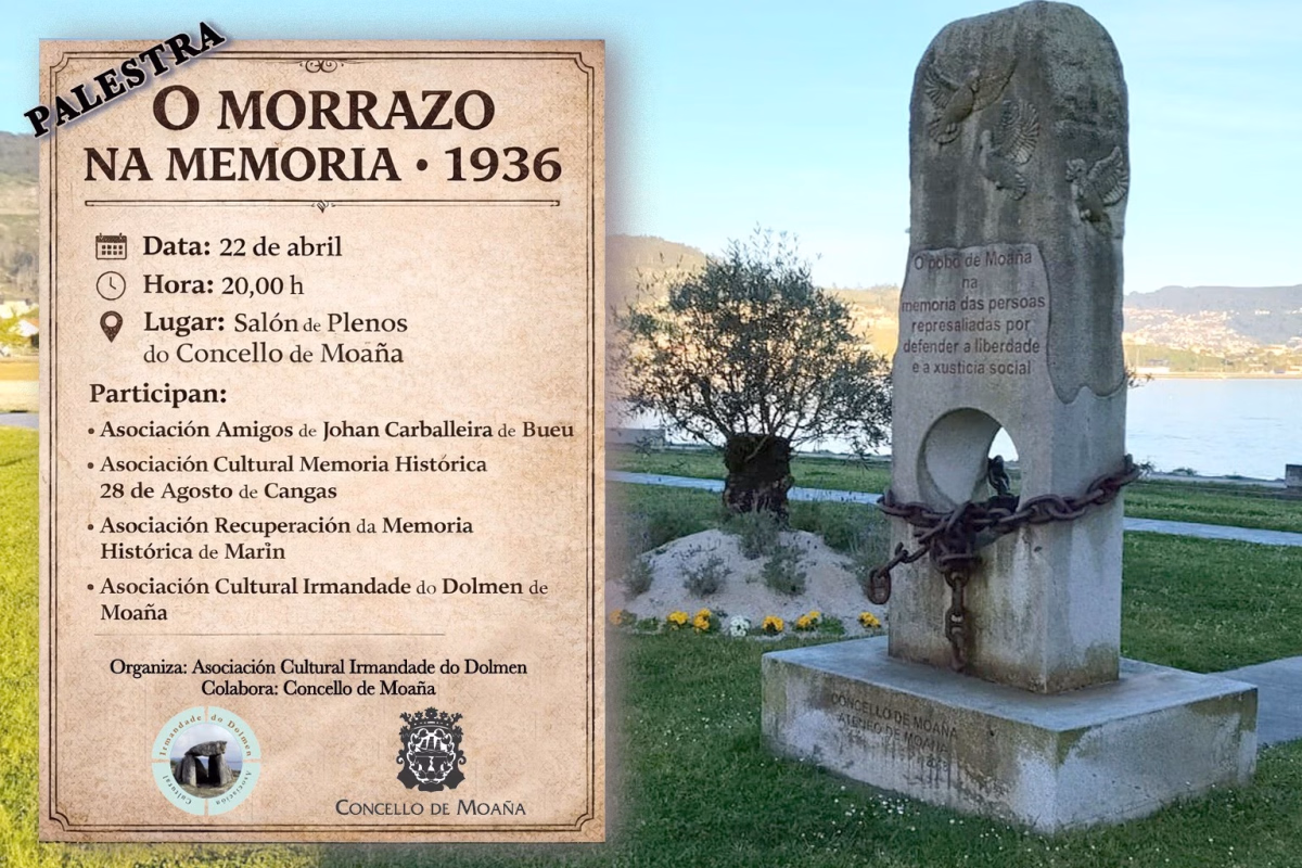 Palestra 'O Morrazo na Memoria • 1936' sobre a represión fascista en Moaña