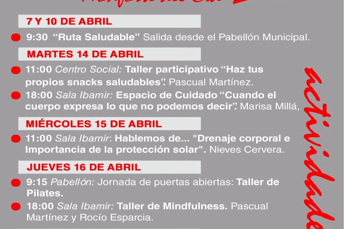 Semana de la Salud Monforte del Cid en Monforte del Cid