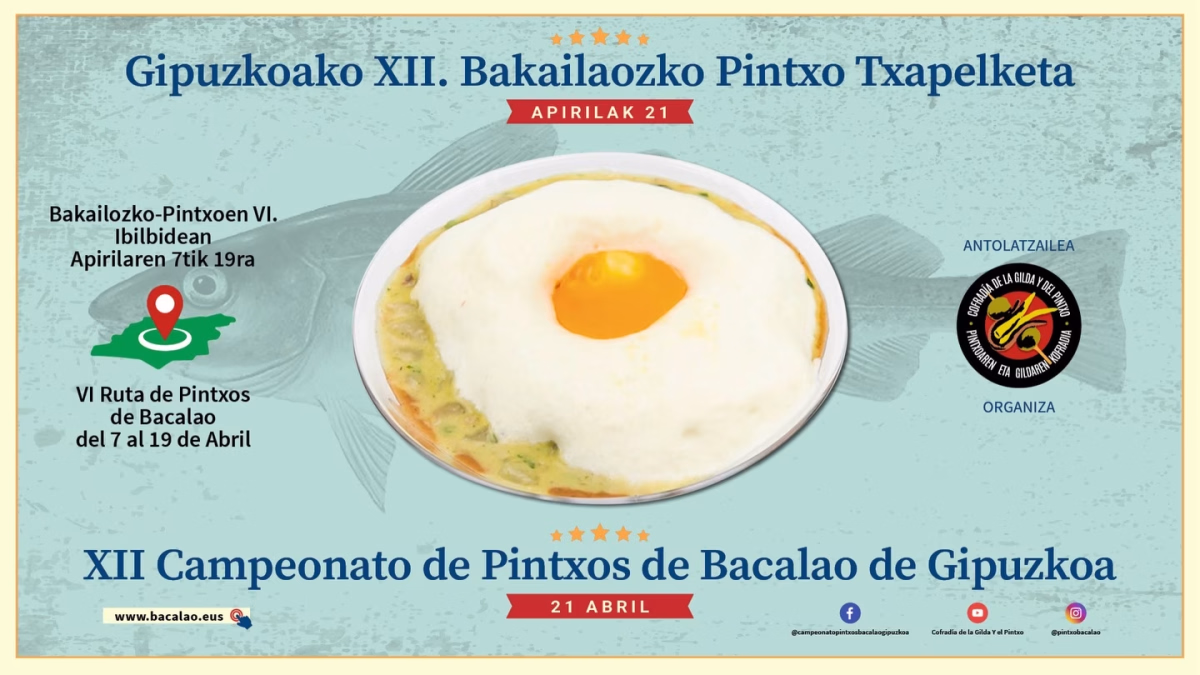 FINAL del XII Campeonato de Pintxos de Bacalao de Gipuzkoa en Pasaia