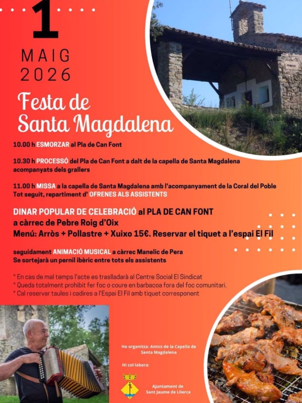 Festa de Santa Magdalena en Sant Jaume de Llierca