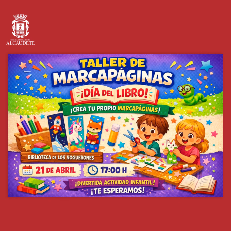 Taller de marcapáginas en Alcaudete